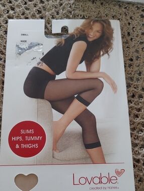 NWT Hanes Lovable Small Nude Capri Shaper